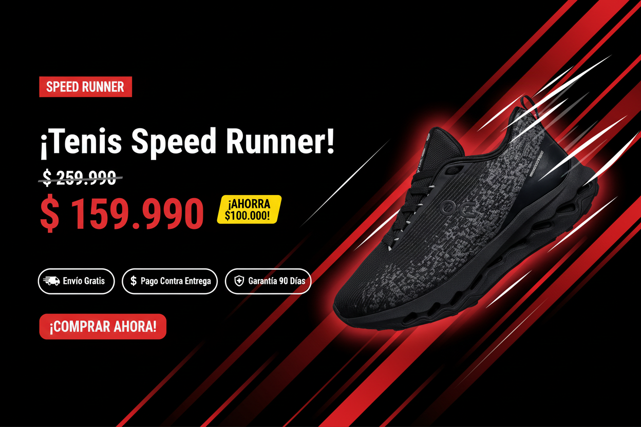 Banner Speed Runner - Preço Corrigido